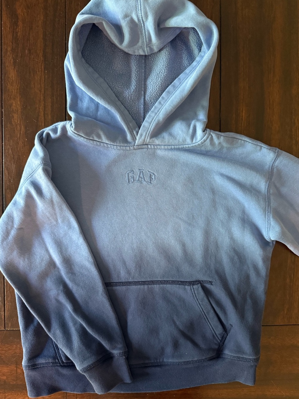 GAP Boys Light Blue Ombre Hoodie Sweatshirt
